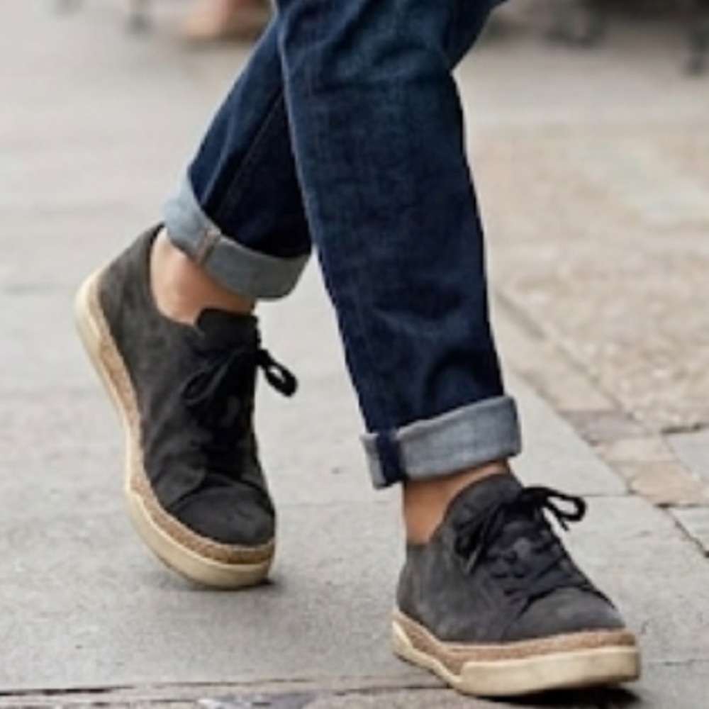 Vince Dark Gray Suede Men's Sneakers